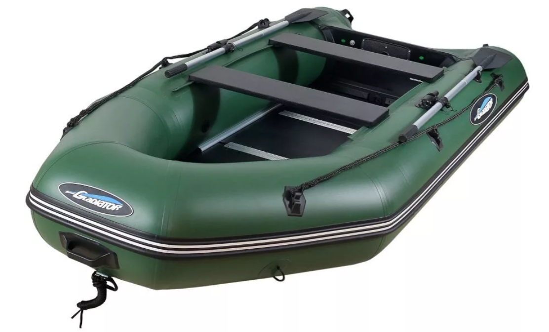 МОТОРНО-ГРЕБНАЯ ЛОДКА ПВХ GLADIATOR А 340 ТК С ФАНЕРНЫМ ПОЛОМ в Кургане