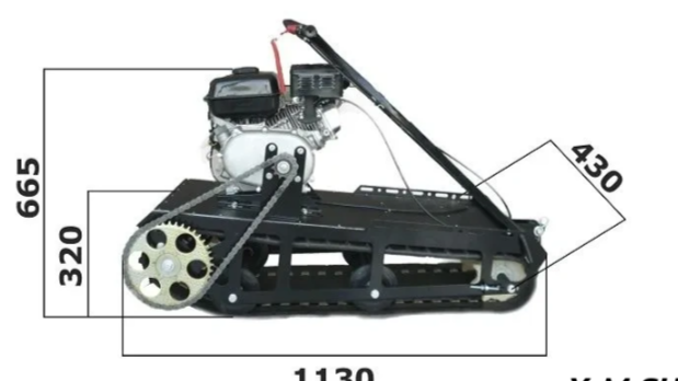 Мотобуксировщик XTREME-MOTORS "Конек-Горбунок" 6.5 л.с. в Кургане
