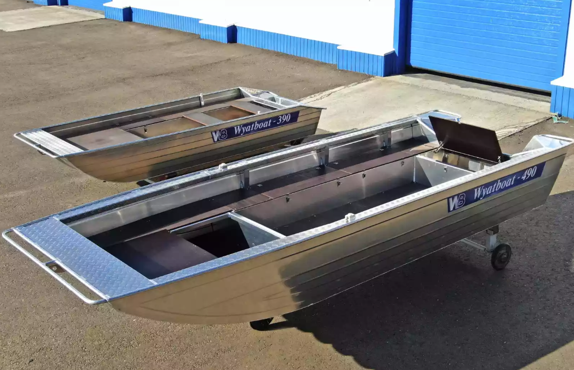Алюминиевая лодка Wyatboat-490 Jonboat в Кургане