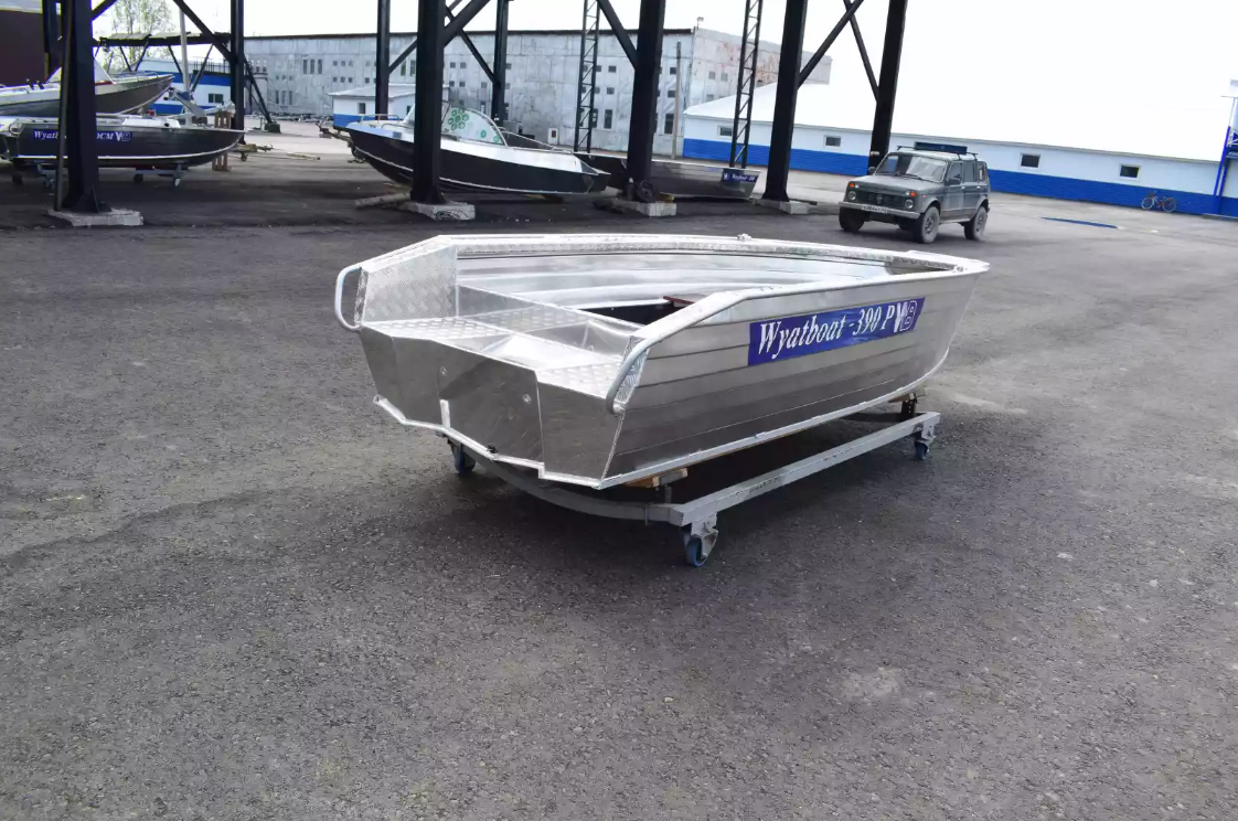 Алюминиевая лодка Wyatboat-390Р Увеличенный борт в Кургане