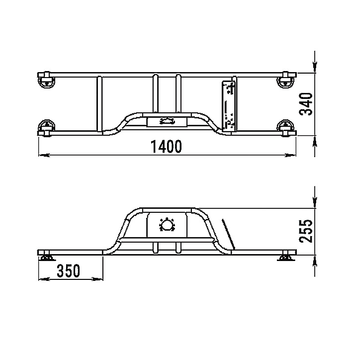 Стойка рулевая с бортовым креплением малая в Кургане