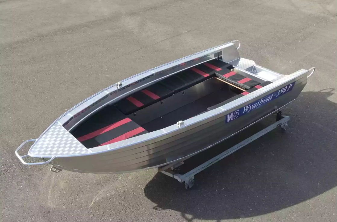 Алюминиевая лодка Wyatboat-390РМ увеличенный борт в Кургане