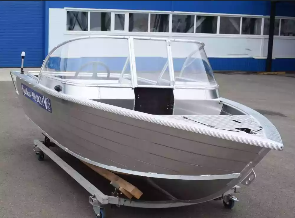 Алюминиевая лодка Wyatboat-390 DCM Увеличенный борт в Кургане