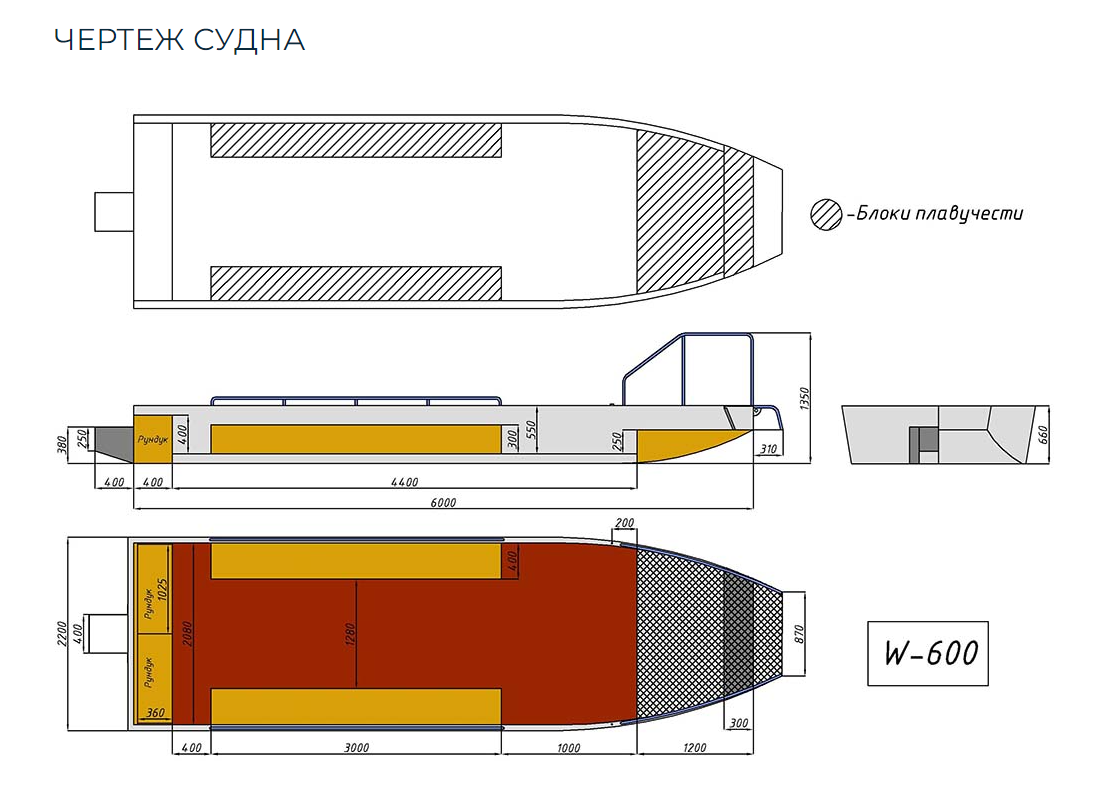 Алюминиевая лодка Wyatboat-600 в Кургане