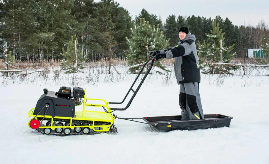 Мотобуксировщик Бурлак ХОЗЯИН-1 (капот ткань) в Кургане