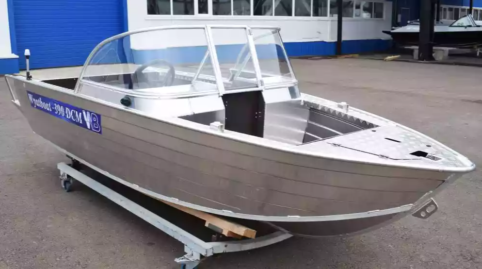 Алюминиевая лодка Wyatboat-390 DCM Увеличенный борт в Кургане
