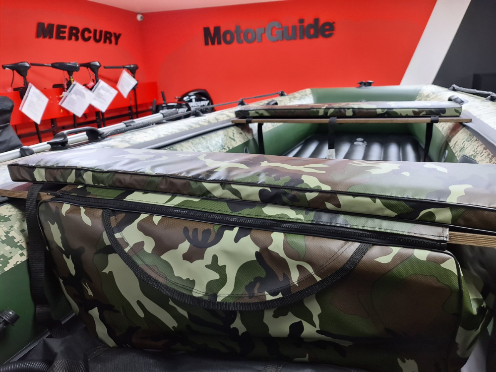 КОМПЛЕКТ МЯГКИХ НАКЛАДОК С СУМКОЙ ДЛЯ ЛОДОК 105Х20 КАМУФЛЯЖ в Кургане