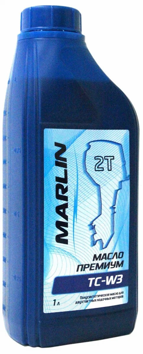 МАСЛО ПОЛУСИНТЕТИЧЕСКОЕ MARLIN ПРЕМИУМ 2Т, TC-W3, 1 ЛИТР в Кургане