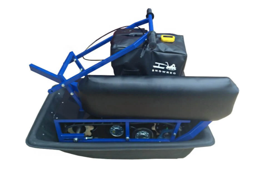 Мини-мотобуксировщик Альбатрос-М с фарой в Кургане