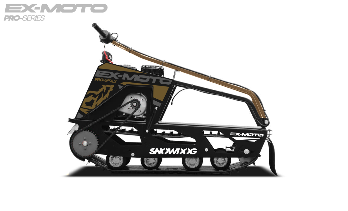 Мотобуксировщик EX-MOTO SNOWDOG S380 8л.с. в Кургане