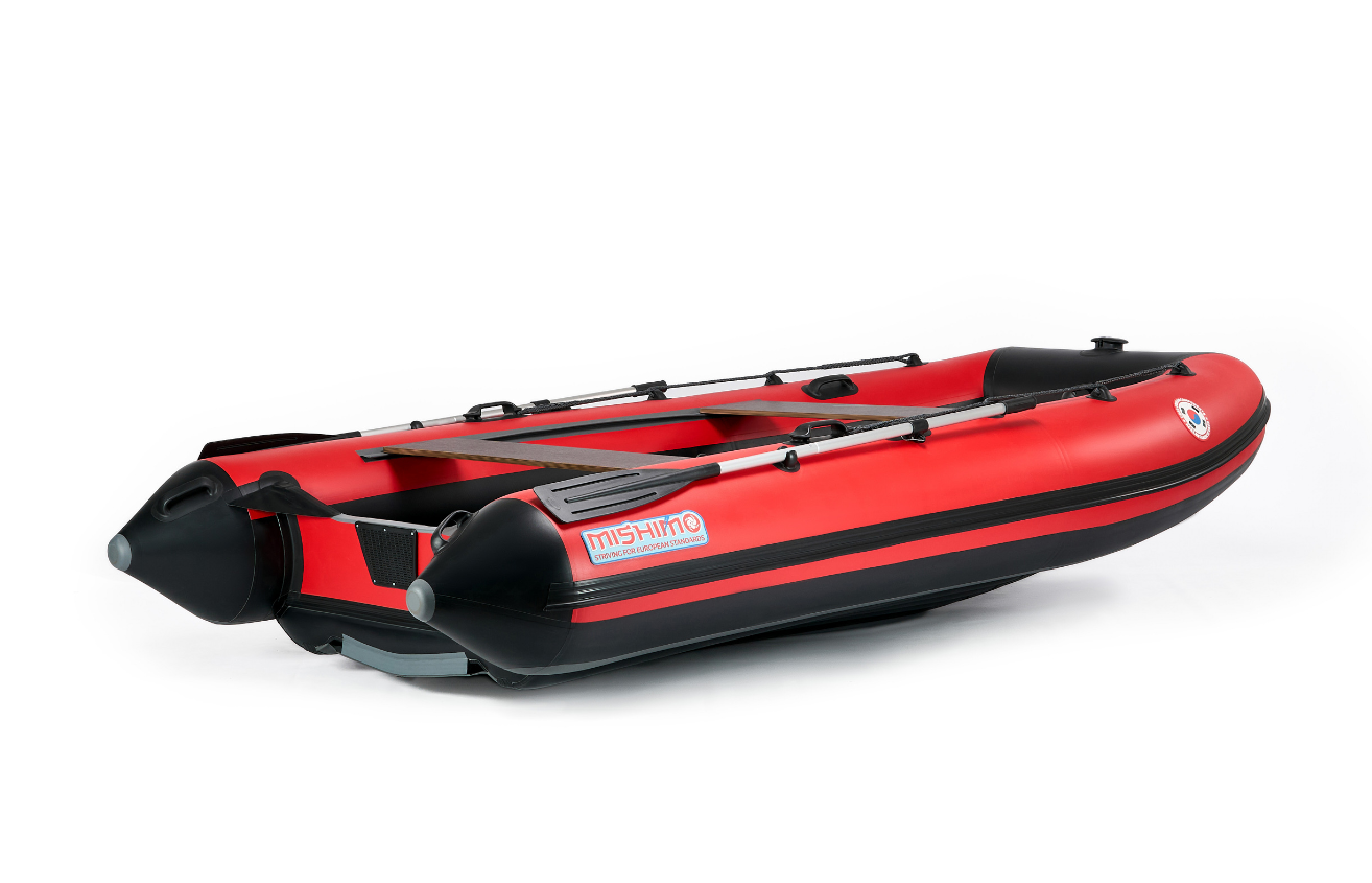 КОМПЛЕКТ ЛОДКА MISHIMO RAPID 380 PRO+ ЛОДОЧНЫЙ МОТОР MARLIN MP 9.9 (20) AMHS PROLINE FORCE в Кургане