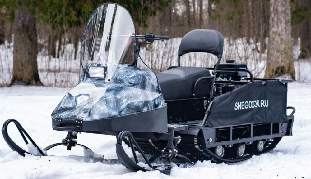 Миниснегоход Бурлак Егерь Экспедитор 17 л.с. , реверс, тормоз, капот белый в Кургане