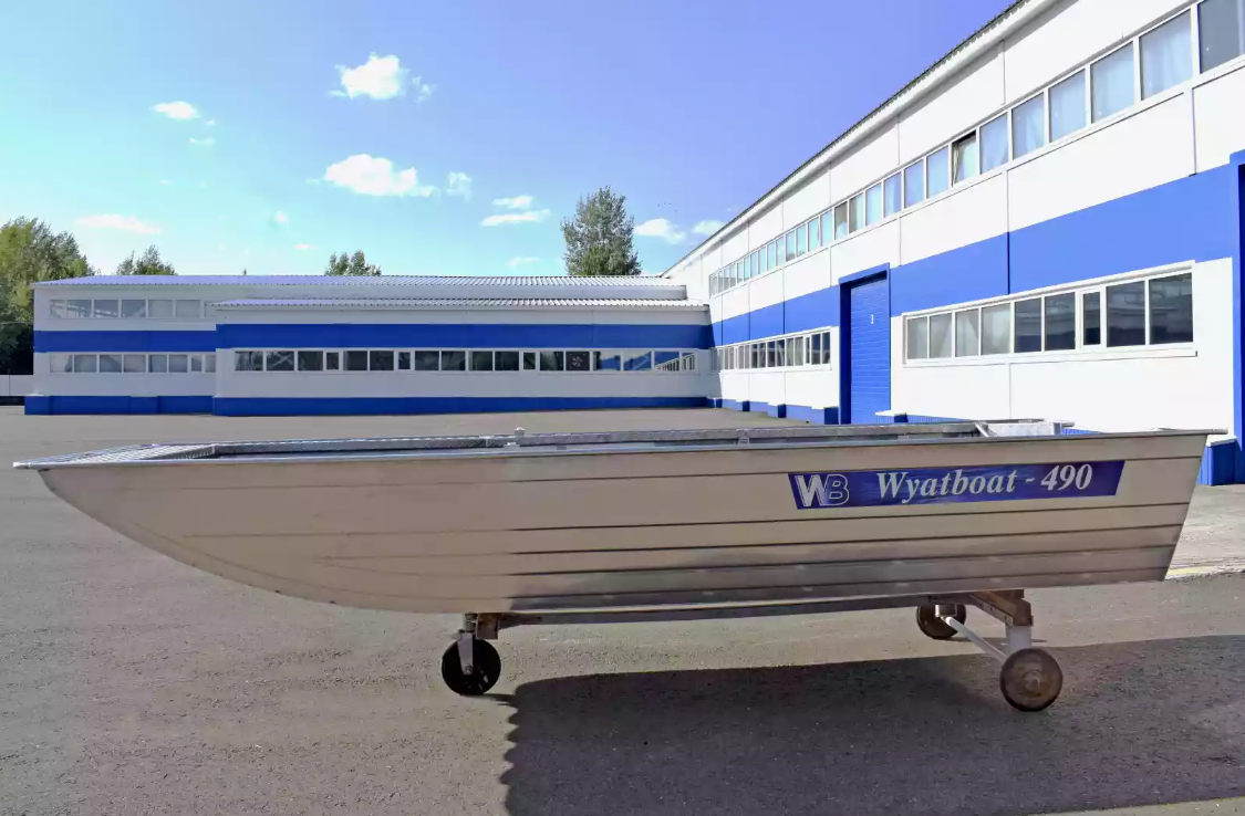 Алюминиевая лодка Wyatboat-490 Jonboat в Кургане