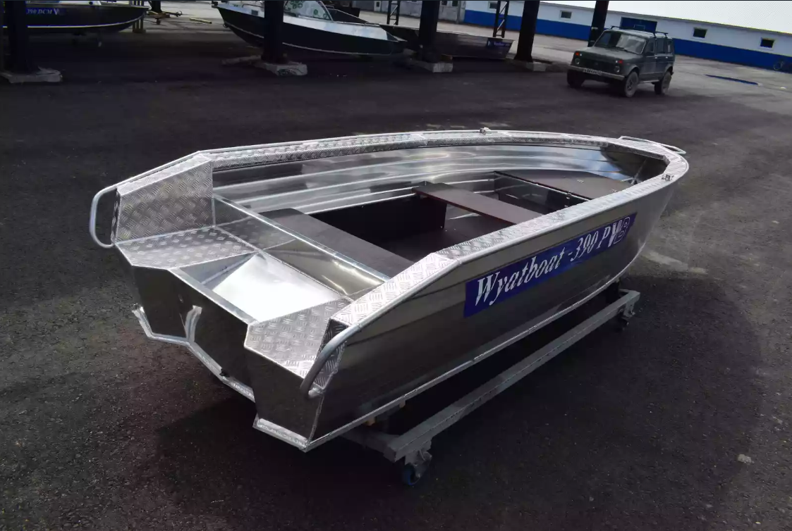 Алюминиевая лодка Wyatboat-390Р Увеличенный борт в Кургане
