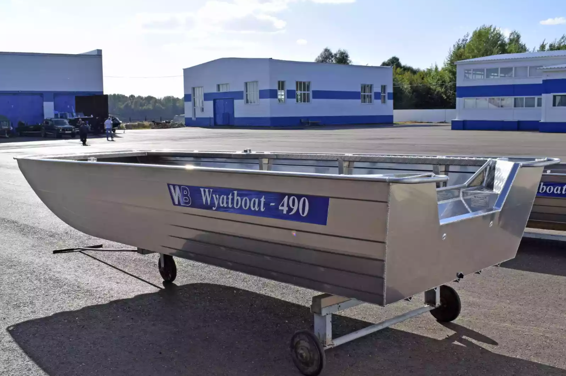 Алюминиевая лодка Wyatboat-490 Jonboat в Кургане