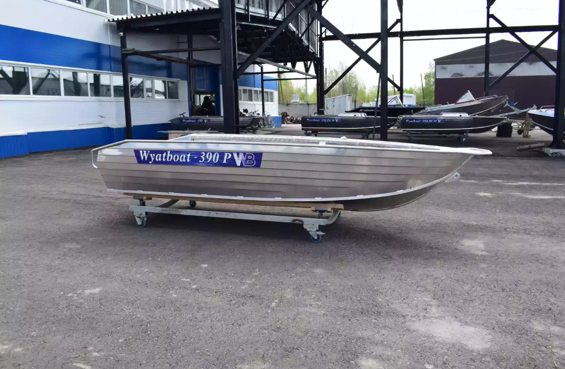 Алюминиевая лодка Wyatboat-390Р Увеличенный борт в Кургане