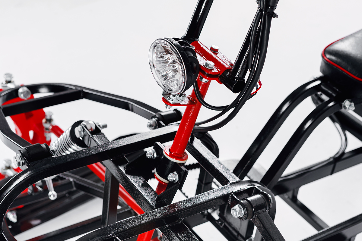 Лыжный модуль IKUDZO TERRAIN с подогревом ручек металлические лыжи в Кургане