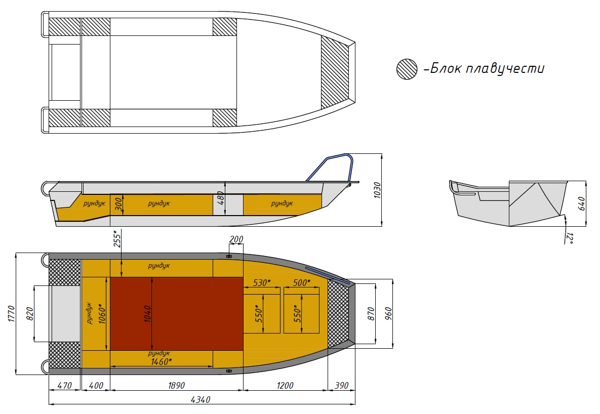 Алюминиевая лодка  Wyatboat-430 Master Fish в Кургане