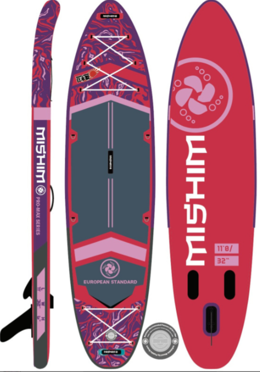 SUP (САП) Доска MISHIMO PRO-MAX Viva Magenta 10.6’ (320см) в Кургане