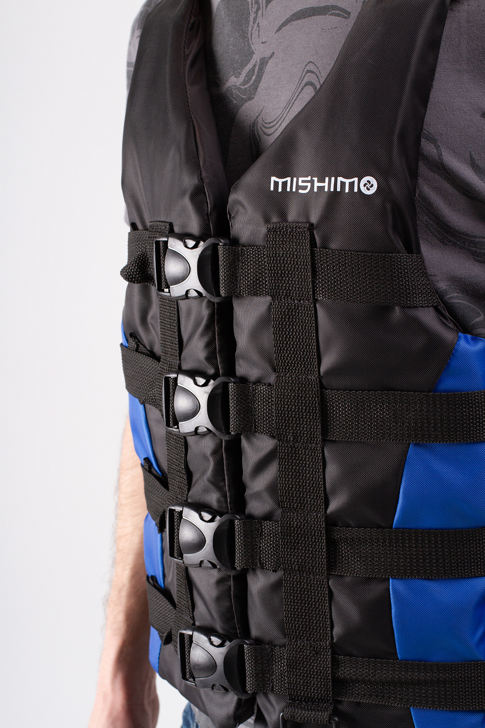 Жилет спасательный MISHIMO PRO Премиум качества Черно-синий в Кургане