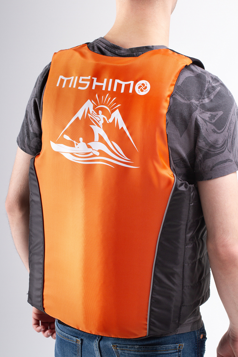 Жилет спасательный MISHIMO PRO Премиум качества Черно-оранжевый в Кургане